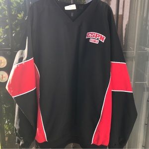 Vintage ESPN Sports Center lightweight pullover jacket SzXXL chest measures 58”